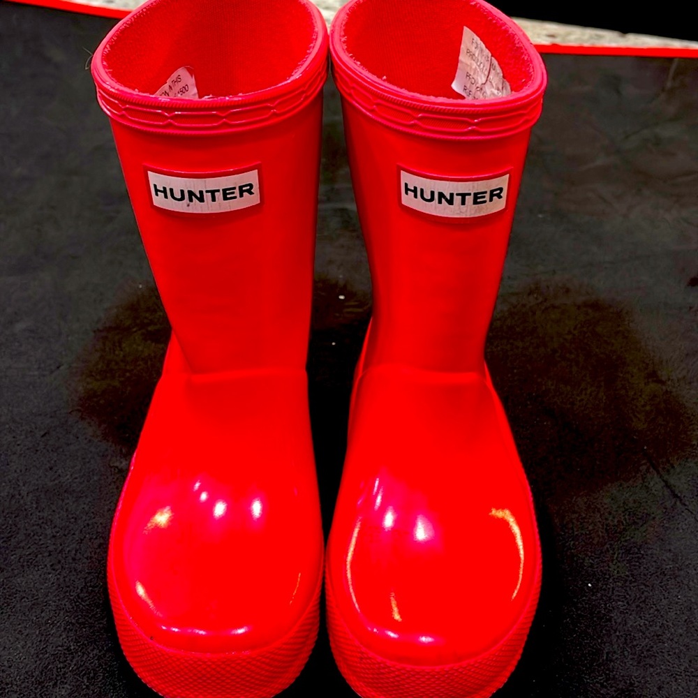 Girls Hunter Boots/Wellies, pink, Size 7/8